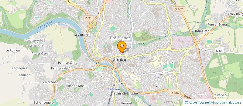 localisation de l'entreprise MADAME MARTINE LEVEAUX à LANNION