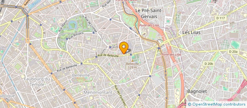 localisation de l'entreprise MADAME MARTINE LEVEILLE  PARIS