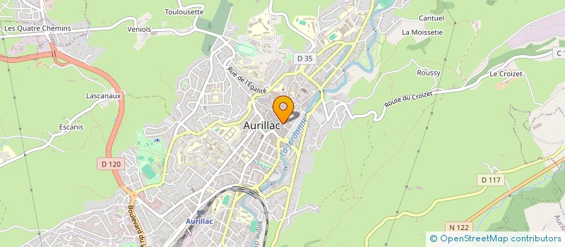 localisation de l'entreprise MADAME MARTINE LEYBROS à AURILLAC