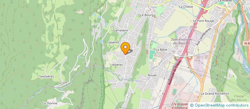 localisation de l'entreprise MADAME MARTINE LHUILLIER  CLAIX