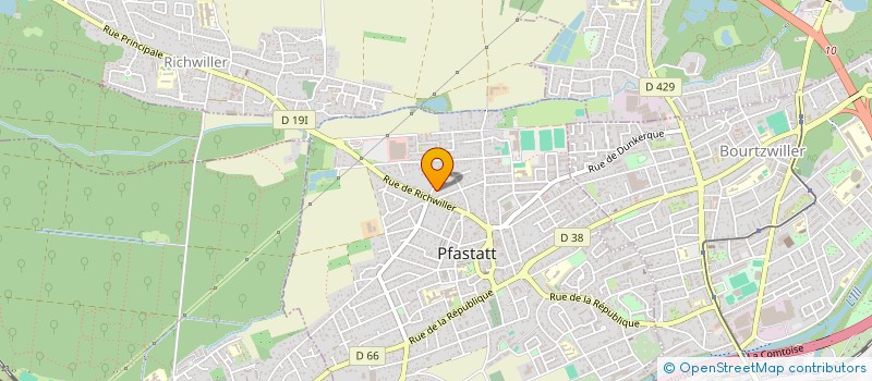 localisation de l'entreprise MADAME MARTINE LOEGEL  PFASTATT