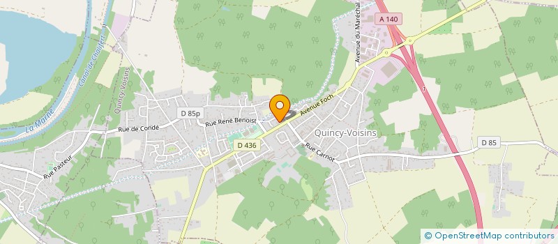 localisation de l'entreprise MADAME MARTINE LONGOU  QUINCY-VOISINS
