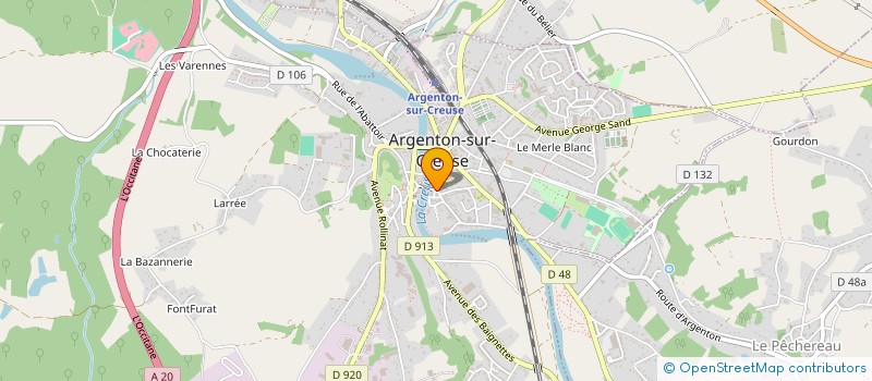 localisation de l'entreprise MADAME MARTINE LORIOT à ARGENTON-SUR-CREUSE