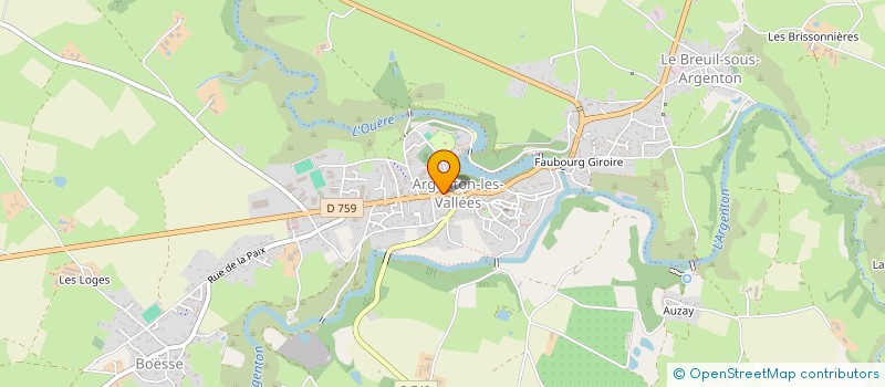 localisation de l'entreprise MADAME MARTINE LOULIER  ARGENTONNAY