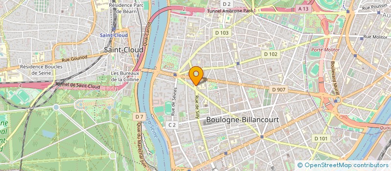 localisation de l'entreprise MADAME MARTINE LOYAU à BOULOGNE-BILLANCOURT