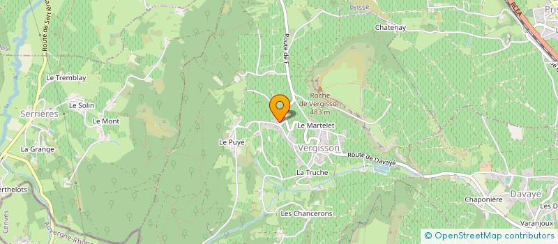 localisation de l'entreprise MADAME MARTINE LUCAS  SERRIERES