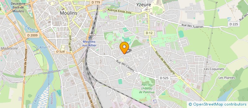 localisation de l'entreprise MADAME MARTINE MADET  YZEURE