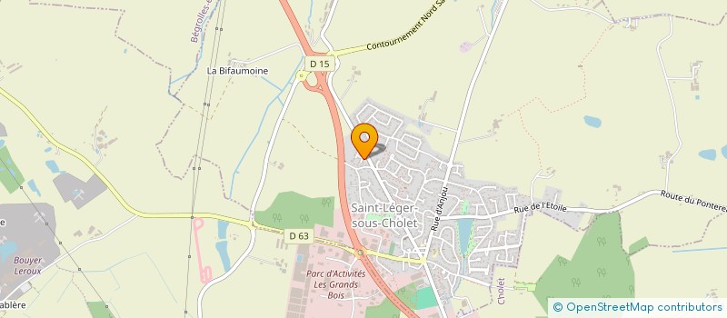 localisation de l'entreprise MADAME MARTINE MAGNIER  SAINT-LEGER-SOUS-CHOLET