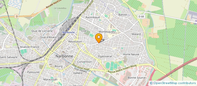 localisation de l'entreprise MADAME MARTINE MAILHOL  NARBONNE