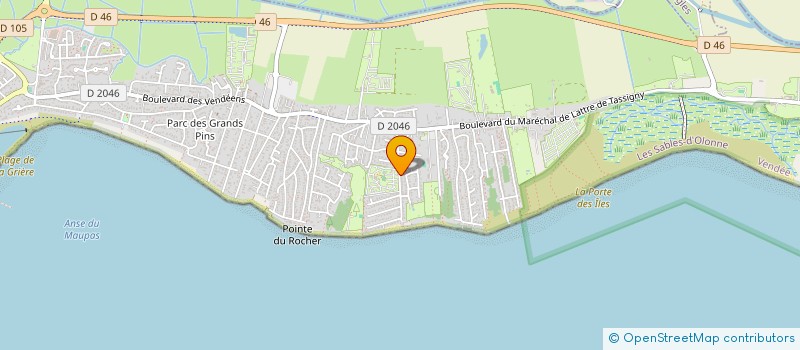 localisation de l'entreprise MADAME MARTINE MAITRE  LA TRANCHE-SUR-MER