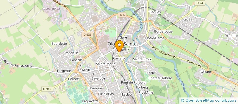 localisation de l'entreprise MADAME MARTINE MALEIG à OLORON SAINTE MARIE