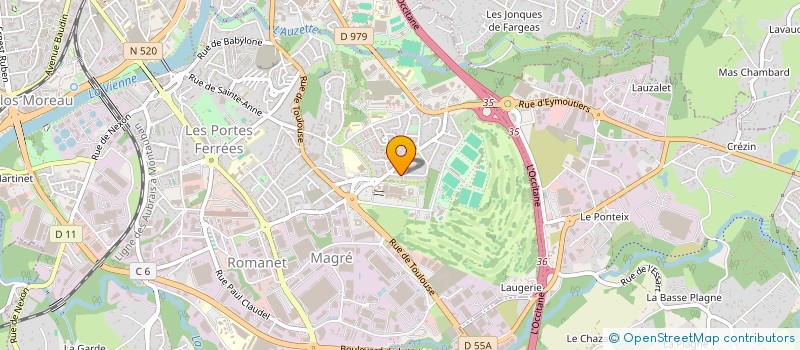 localisation de l'entreprise MADAME MARTINE MANDON à LIMOGES