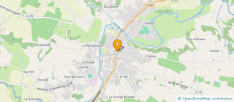 localisation de l'entreprise MADAME MARTINE MANS  EYMET