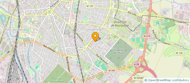 localisation de l'entreprise MADAME MARTINE MARCHAL  DIJON