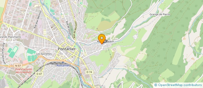 localisation de l'entreprise MADAME MARTINE MARCHAND à PONTARLIER