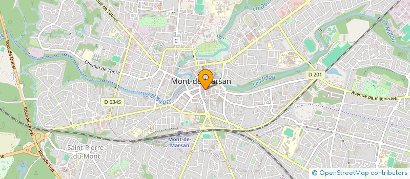 localisation de l'entreprise MADAME MARTINE MARECHAL  MONT-DE-MARSAN