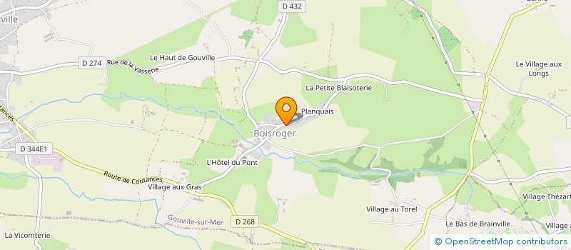 localisation de l'entreprise MADAME MARTINE MARECHAL  GOUVILLE-SUR-MER