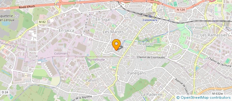 localisation de l'entreprise MADAME MARTINE MARES à COLOMIERS