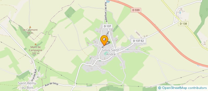 localisation de l'entreprise MADAME MARTINE MARIA LEROY  GOUY-SAINT-ANDRE