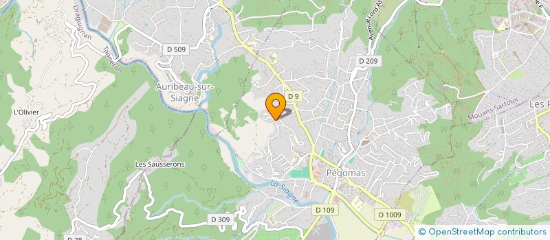 localisation de l'entreprise MADAME MARTINE MARIE  PEGOMAS