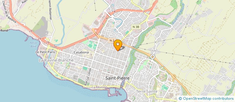 localisation de l'entreprise MADAME MARTINE MARIE FLORA LEBON à SAINT-PIERRE