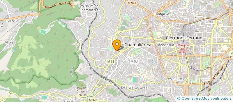 localisation de l'entreprise MADAME MARTINE MARTEAU à CHAMALIERES