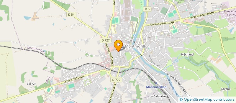 localisation de l'entreprise MADAME MARTINE MARTIN à MONTMORILLON