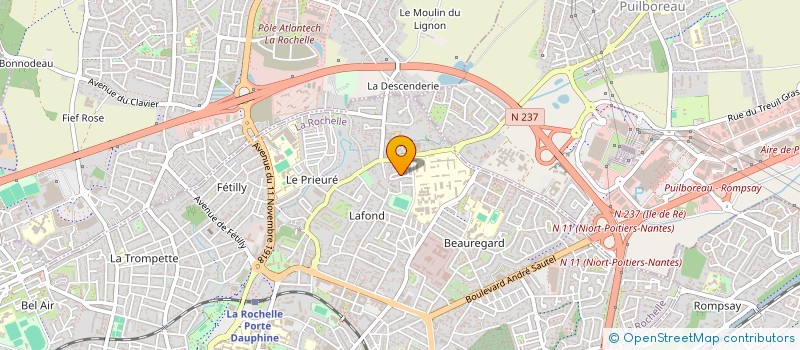 localisation de l'entreprise MADAME MARTINE MARTINE GRISARD  LA ROCHELLE