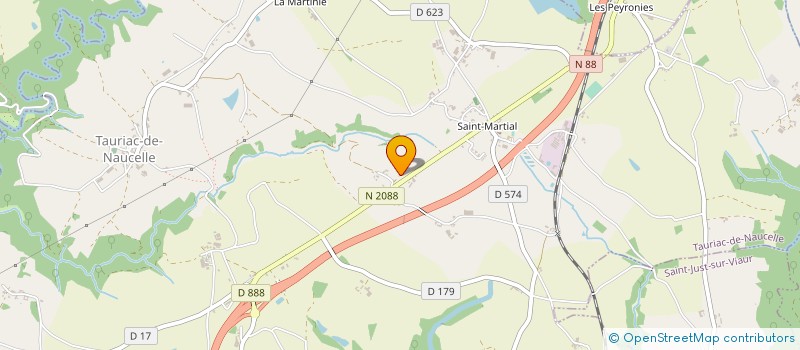 localisation de l'entreprise MADAME MARTINE MASSOL  TAURIAC-DE-NAUCELLE