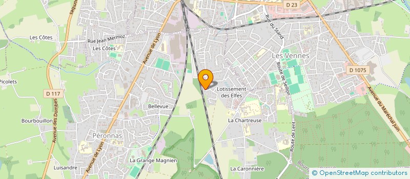 localisation de l'entreprise MADAME MARTINE MASSOT à PERONNAS