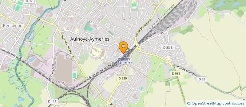 localisation de l'entreprise MADAME MARTINE MASTIN à AULNOYE-AYMERIES