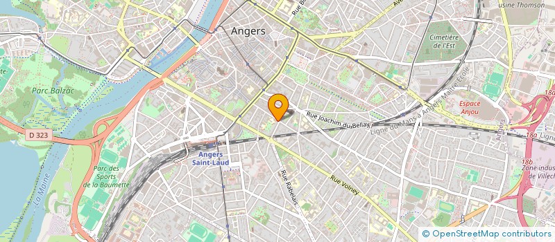 localisation de l'entreprise MADAME MARTINE MAUDET  ANGERS