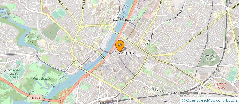 localisation de l'entreprise MADAME MARTINE MAULINE à ANGERS