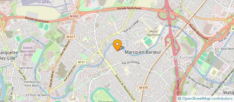 localisation de l'entreprise MADAME MARTINE MAYEUR à MARCQ-EN-BARŒUL