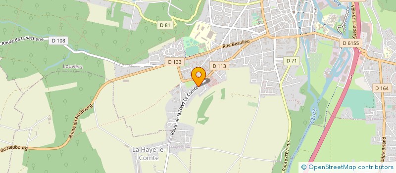 localisation de l'entreprise MADAME MARTINE MAZOYER  LOUVIERS