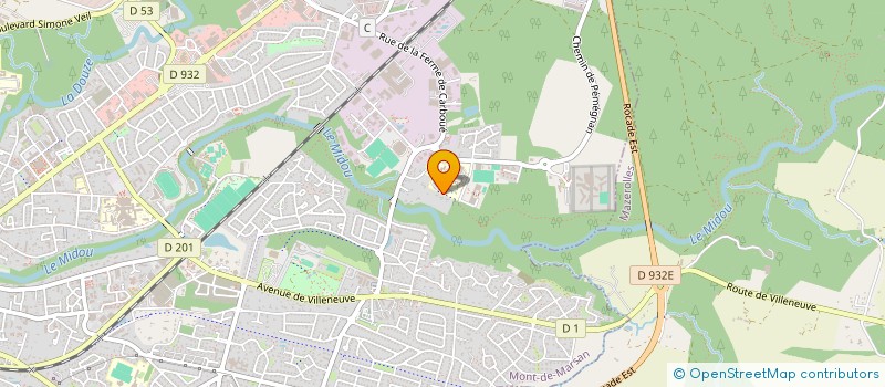 localisation de l'entreprise MADAME MARTINE MEERSMAN  MONT-DE-MARSAN