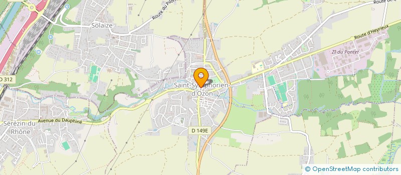 localisation de l'entreprise MADAME MARTINE MEILLON  SAINT-SYMPHORIEN-D'OZON