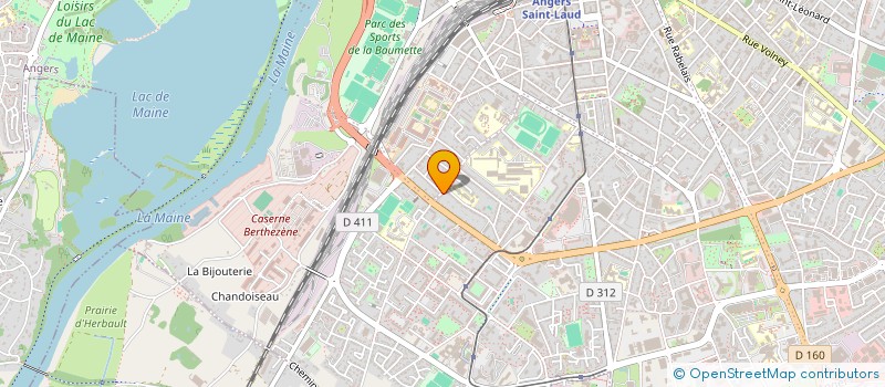 localisation de l'entreprise MADAME MARTINE MENARD  ANGERS