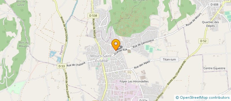 localisation de l'entreprise MADAME MARTINE MENDEZ  MOURS-SAINT-EUSEBE