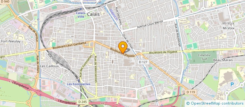 localisation de l'entreprise MADAME MARTINE MENU  CALAIS