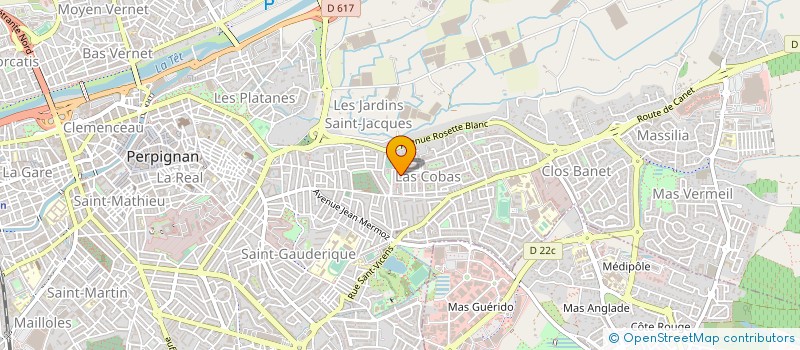 localisation de l'entreprise MADAME MARTINE MERAS à PERPIGNAN