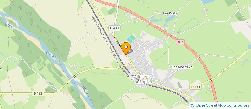 localisation de l'entreprise MADAME MARTINE MERCIER à VILLENEUVE-SUR-ALLIER