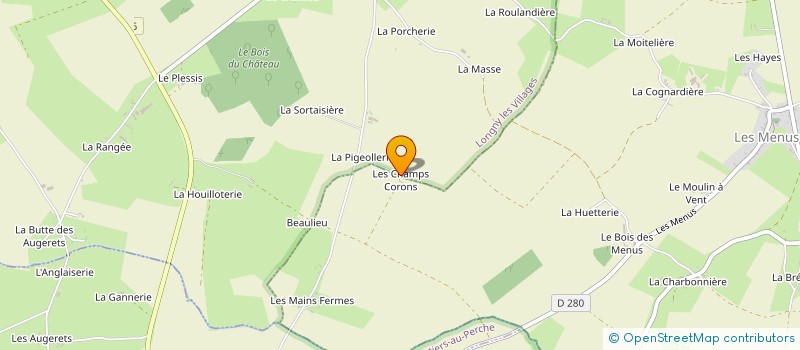 localisation de l'entreprise MADAME MARTINE MERESSE à LES MENUS