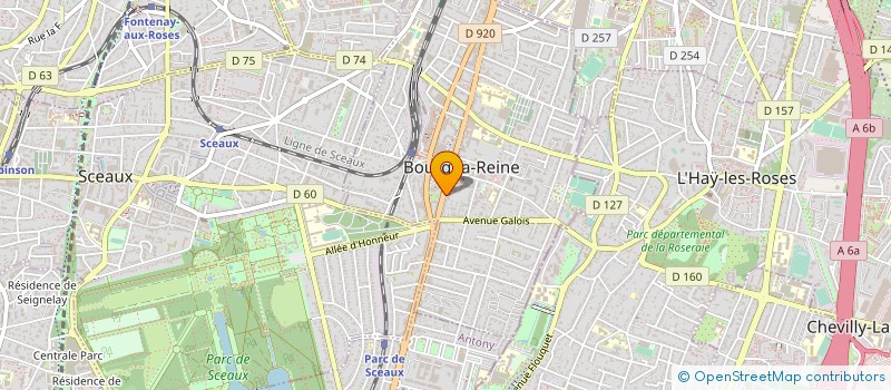 localisation de l'entreprise MADAME MARTINE MERLE HAMEL à BOURG-LA-REINE