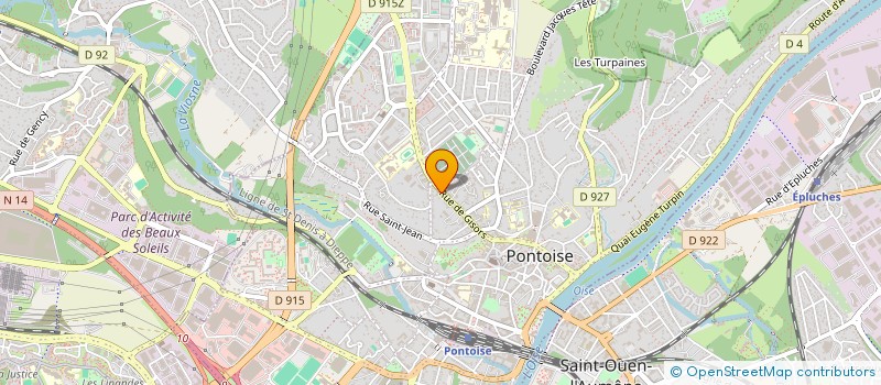 localisation de l'entreprise MADAME MARTINE MERLHIOT  PONTOISE