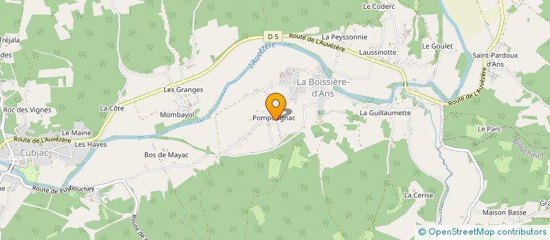 localisation de l'entreprise MADAME MARTINE MESSINGER à CUBJAC-AUVEZERE-VAL D'ANS