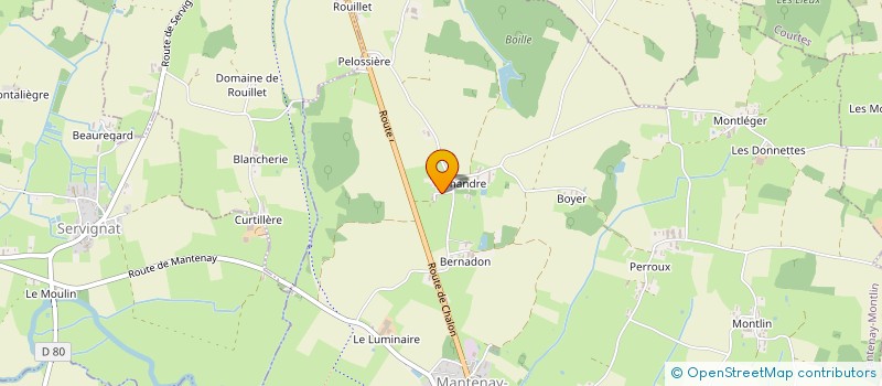 localisation de l'entreprise MADAME MARTINE MEYER  MANTENAY-MONTLIN