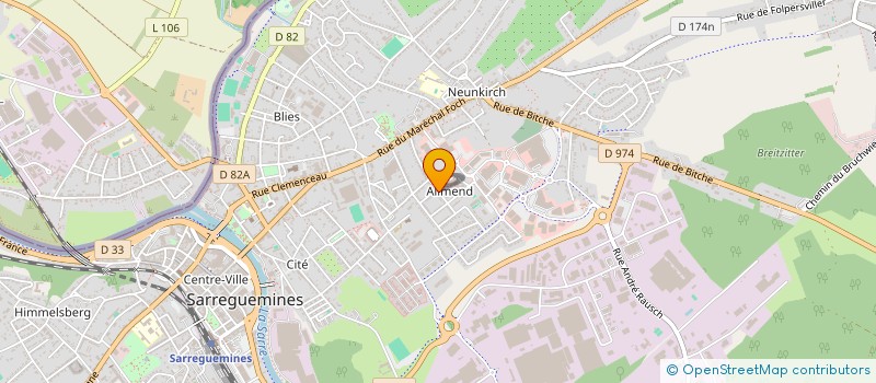 localisation de l'entreprise MADAME MARTINE MEYER  SARREGUEMINES