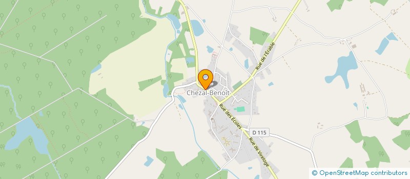 localisation de l'entreprise MADAME MARTINE MEZARD  CHEZAL-BENOIT