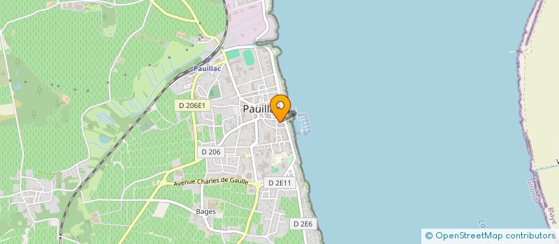 localisation de l'entreprise MADAME MARTINE MIELVAQUE  PAUILLAC